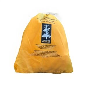 REI Travel-Light Yellow Single Hammock Camping Hiking Climbing Backpacking 12 Oz